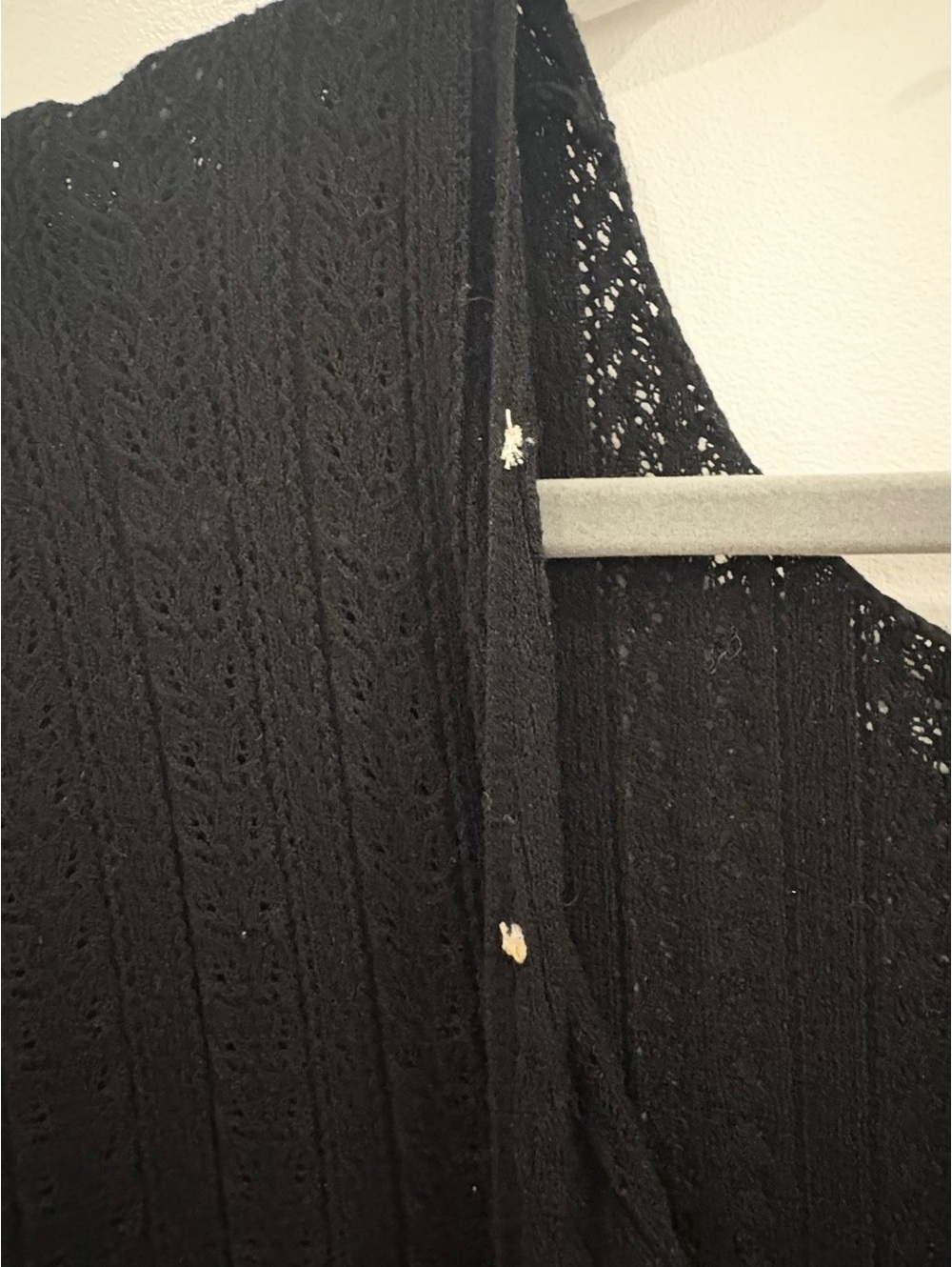 Sézane Thaile Classy Black Knit Button-Back Sweater Dress - Picture 5 of 10